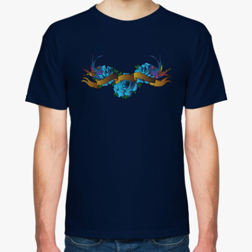 Футболка с принтом Розы