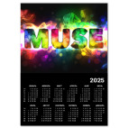 Календарь A4 2026, черный Muse