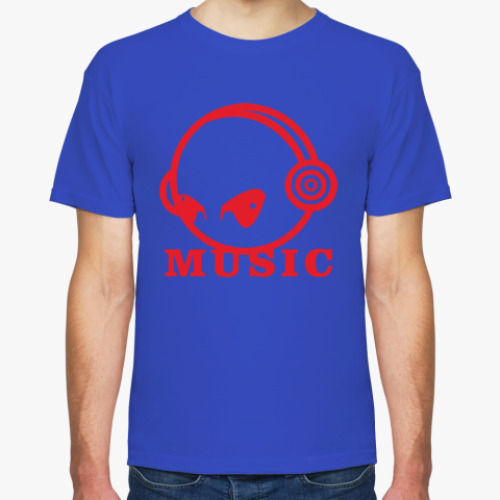 Футболка с принтом Music