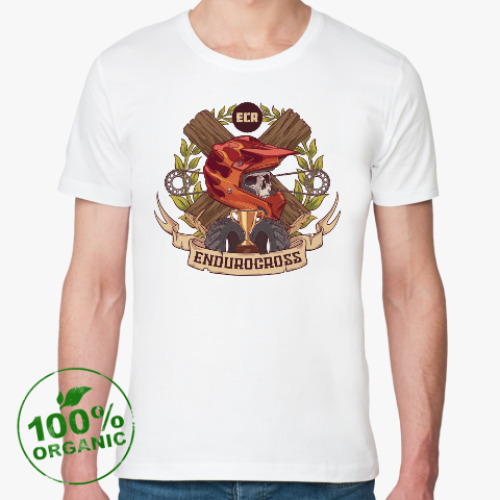 Футболка из органик-хлопка с принтом Endurocross
