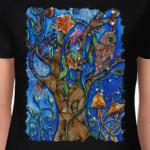 Сова в волшебном лесу