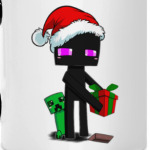 Эндермен из майнкрафта поздравляет с Новым Годом!