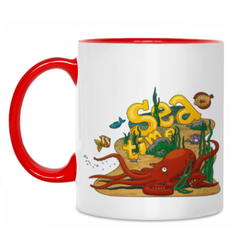 Кружка с принтом Sea time