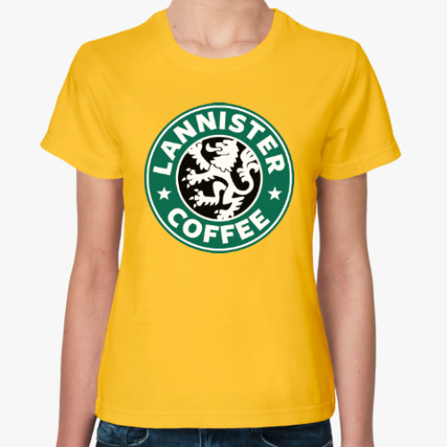Женская футболка с принтом Lannister Coffee