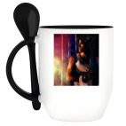 Кружка с ложкой