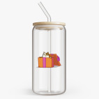 Банка с бамбуковой крышкой