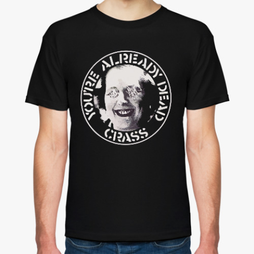 Футболка с принтом Crass 'Thatcher'