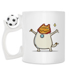 Кружка с футбольным мячиком