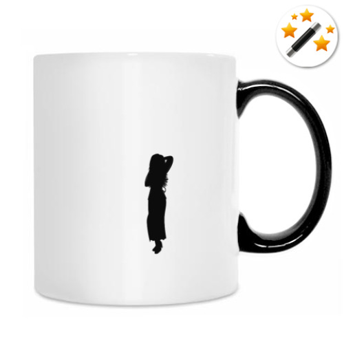 Кружка-хамелеон Велодевушка