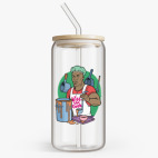 Банка с бамбуковой крышкой