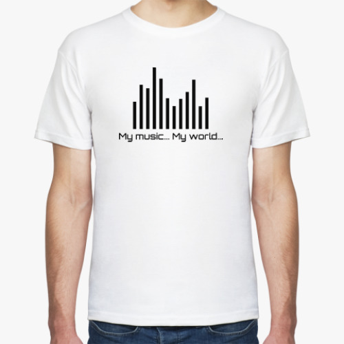 Футболка с принтом My music - my world
