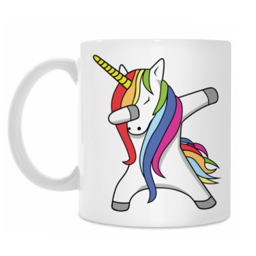 Кружка с принтом Единорог Дэб