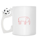 Кружка с футбольным мячиком