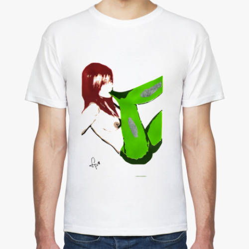 Футболка с принтом Сексуальная девушка