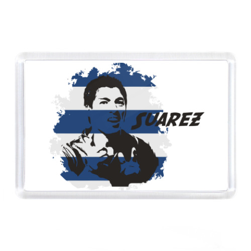 Магнит с принтом Суарес