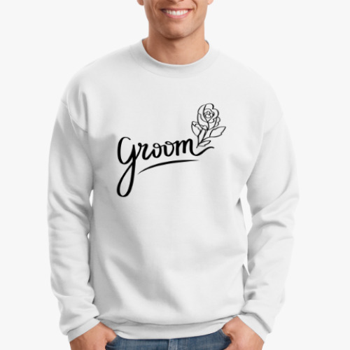 Свитшот с принтом Свадебная тематика. Wedding