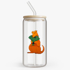 Банка с бамбуковой крышкой