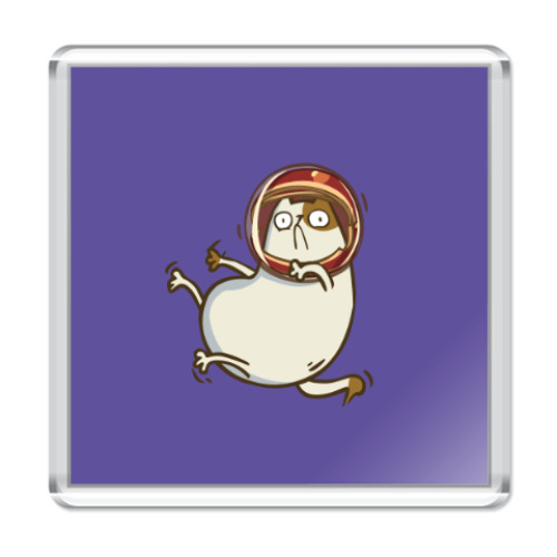 Магнит с принтом Астрокот (№26)