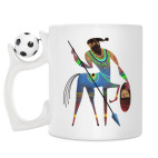 Кружка с футбольным мячиком