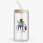 Банка с бамбуковой крышкой