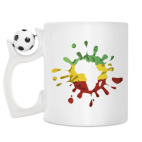 Кружка с футбольным мячиком