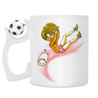 Кружка с футбольным мячиком