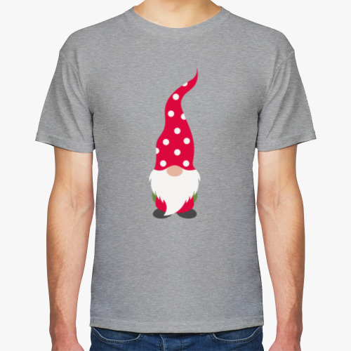 Футболка с принтом Рождественский гном