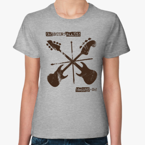 Женская футболка с принтом ОВА