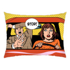 Подушка 47x35 см STOP!