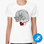 Женская спортивная футболка