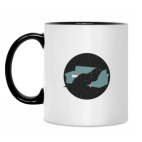 Кружка двухцветная