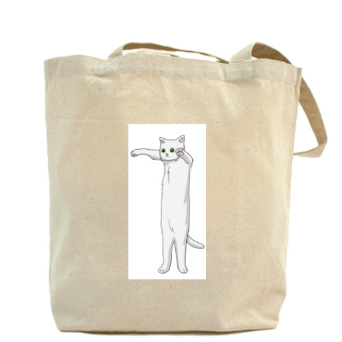 Сумка шоппер с принтом ДлинКот