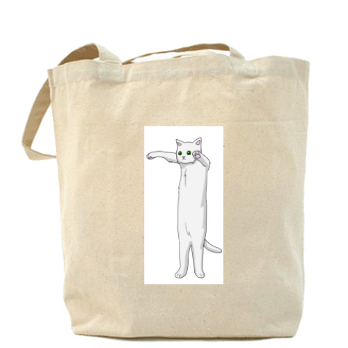 Сумка шоппер с принтом ДлинКот