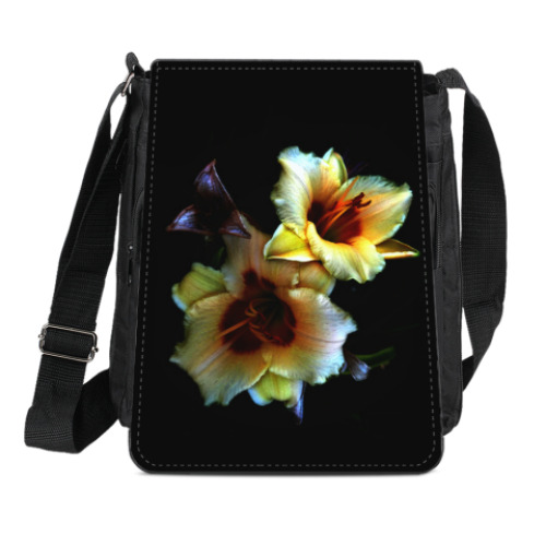 Сумка-планшет с принтом Лилии