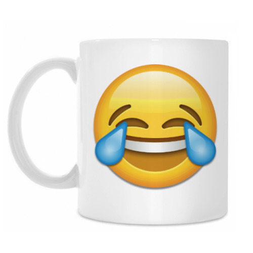 Кружка с принтом Emoji Смайл: Слезы Радости