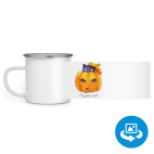 Кружка металлическая белая (круговая запечатка)