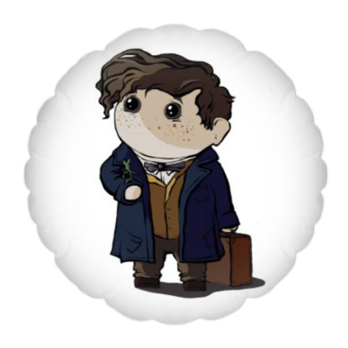Подушка с принтом Newt Scamander