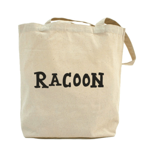 Сумка шоппер с принтом  'Енот'