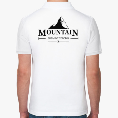 Рубашка поло Горы. Знак.(Mountain)