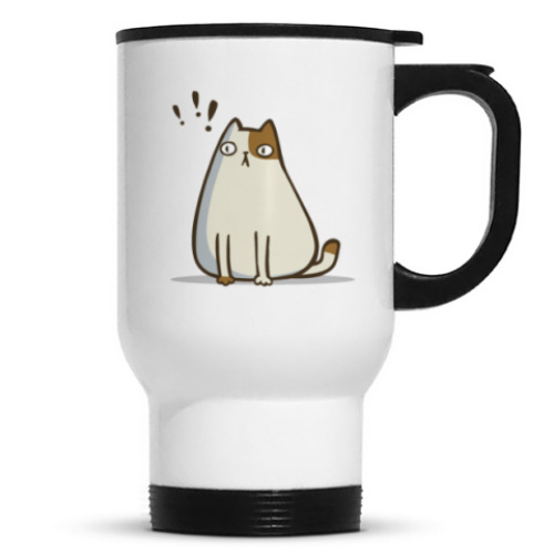 Кружка-термос с принтом Пятничный Котик №6