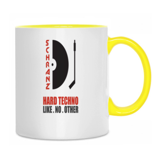 Кружка с принтом Hard Techno