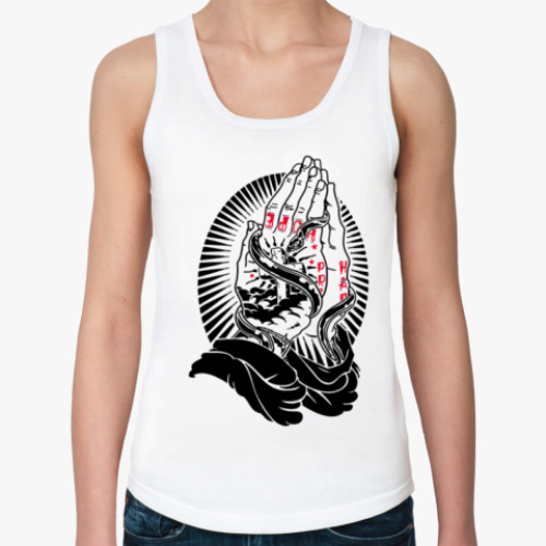 Женская майка с принтом Надейся и молись!