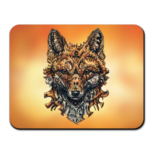 Коврик для мыши с принтом Mechanical Fox
