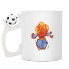 Кружка с футбольным мячиком
