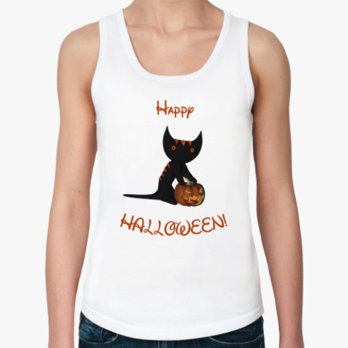 Женская майка с принтом Happy Halloween