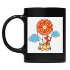 Кружка цветная UV-DTF