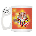 Кружка с футбольным мячиком