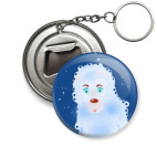 Брелок-открывашка 50 мм Овечка. Задумалась.