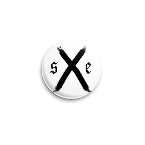 Значок 25мм  Straight Edge