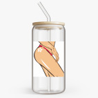 Банка с бамбуковой крышкой